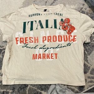Italia Graphic Crop Top